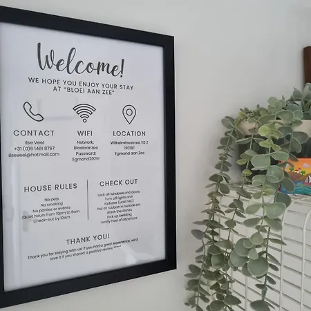 Bloei Aan Zee 200 M From Sea And Center בית נופש אגמונד אן זי